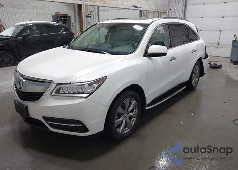 2014 Acura Mdx Advance Pkg W/Entertainment Pkg from USA, damaged, VIN 5FRYD4H89EB001633